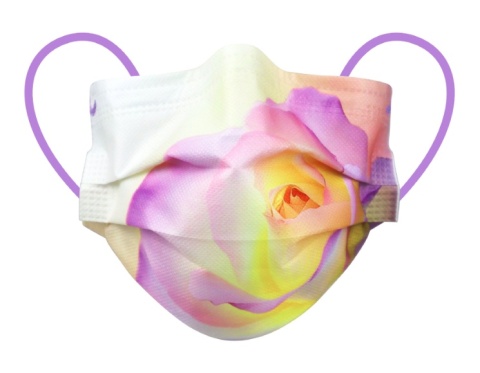 Maseczka dentystyczna Flower Series - Fioletowa Róża
