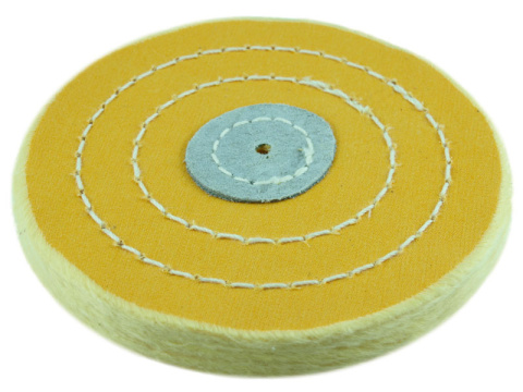Szczotka zszywana MOP023 żółta bawełna sztywna 32-warstwy 100 mm