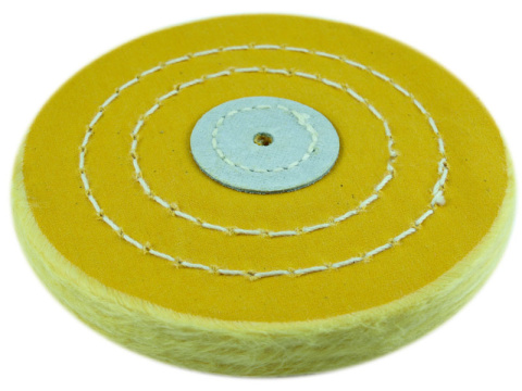 Szczotka zszywana MOP024 żółta bawełna sztywna 32-warstwy 100 mm
