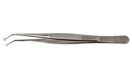 Pęseta mikrochirurgiczna z oczkiem do szycia 15 cm (średnica 1,6 mm) E 146