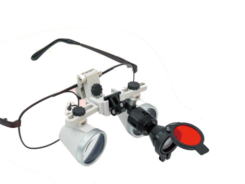Lupa okularowa Zumax SLE (ramka klasyczna) + źródło światła Zumax HL 8200